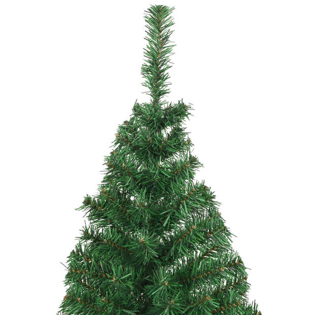 vidaXL Kunstkerstboom met dikke takken 240 cm PVC groen