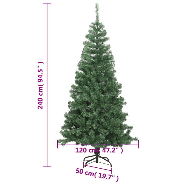 vidaXL Kunstkerstboom groen L 240 cm