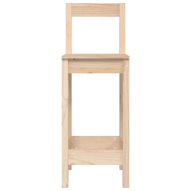 vidaXL Barstoelen 2 st 40x41,5x112 cm massief grenenhout