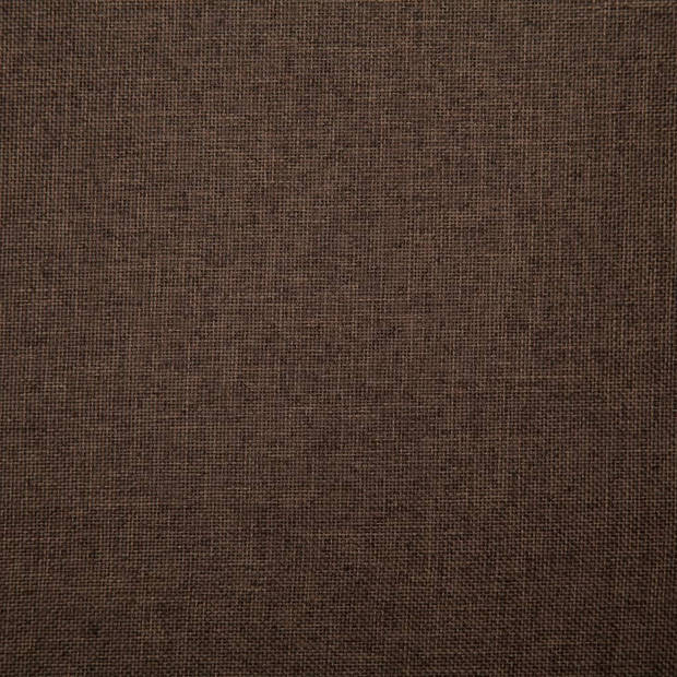 vidaXL Bankje 139,5 cm polyester bruin