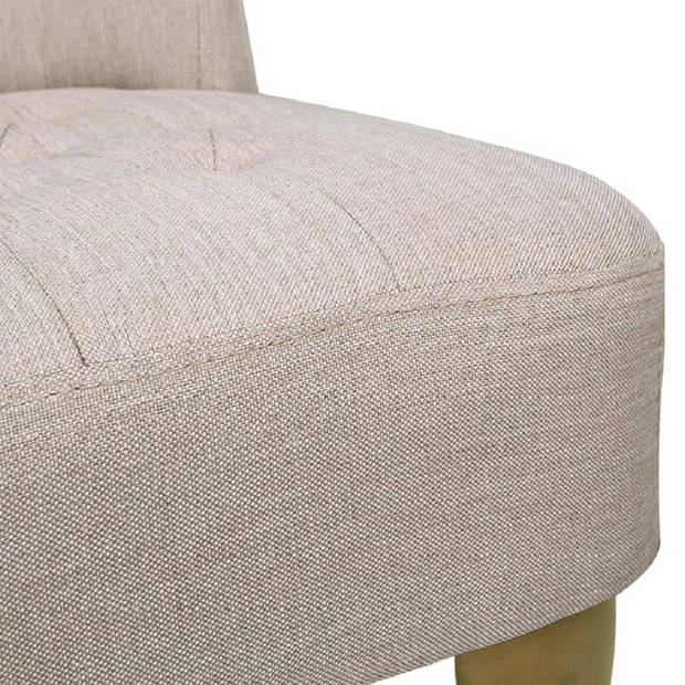 vidaXL Franse stoelen 2 st stof crème