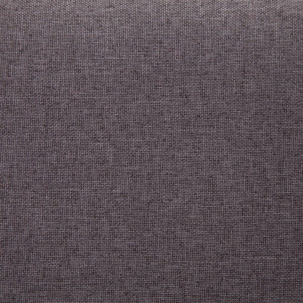 The Living Store Opbergbankje - Polyester - 116 x 38 x 43 cm - Taupe