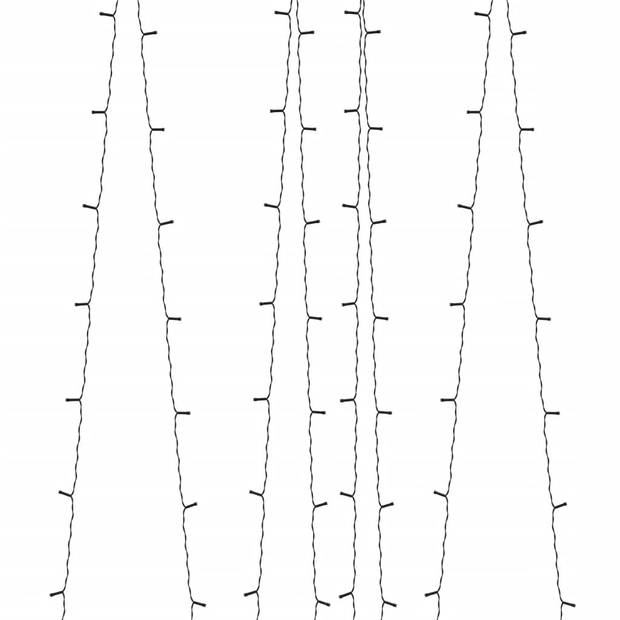 vidaXL 5 st Lichtslinger met 200 LED's solar binnen/buiten warmwit