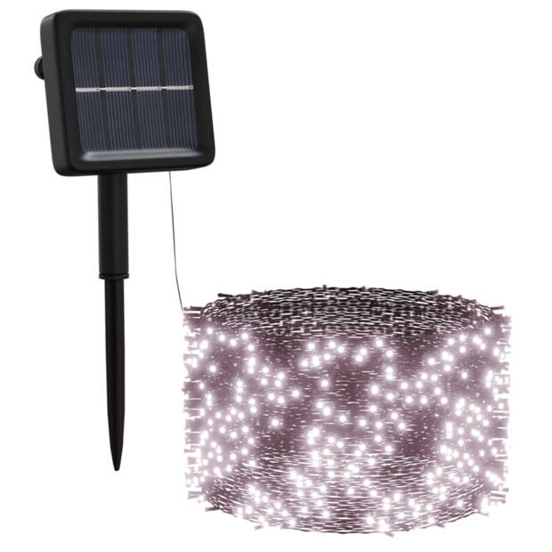 vidaXL 5 st Lichtslinger met 200 LED's solar binnen/buiten warmwit