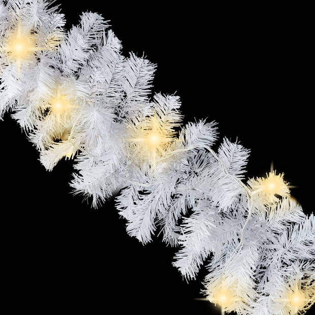 The Living Store Kerstslinger - LED - Wit - Totale lengte 20m - 300 LEDs - 4 lichteffecten - Geschikt voor binnen en