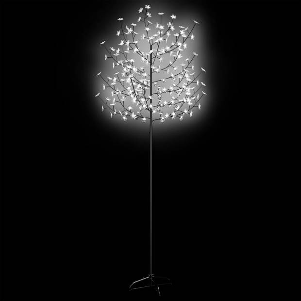 vidaXL Kerstboom 220 LED's koudwit licht kersenbloesem 220 cm
