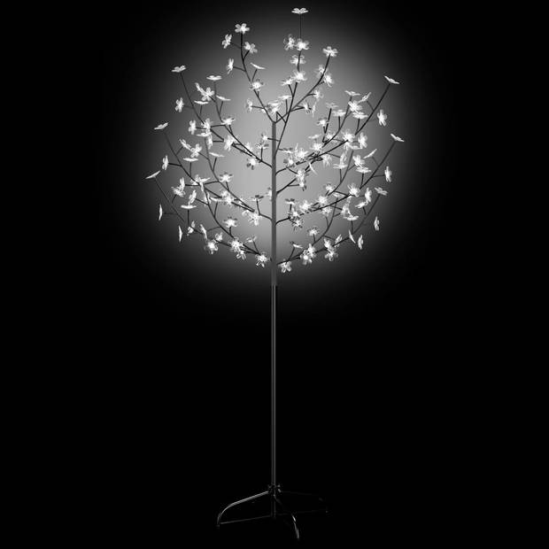 vidaXL Kerstboom 120 LED's koudwit licht kersenbloesem 150 cm