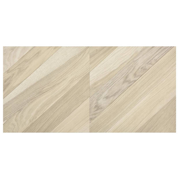 vidaXL Vloerplanken 20 st zelfklevend 1,86 m?? PVC gestreept beige