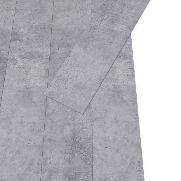 vidaXL Vloerplanken zelfklevend 5,21 m?? 2 mm PVC cementgrijs