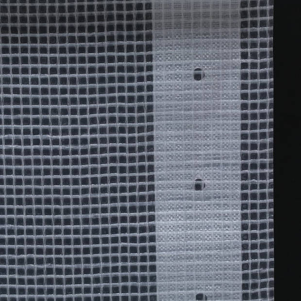 The Living Store Leno dekzeilenset - 3 x 20 m - wit LDPE met HDPE mesh - 260 g/m² - water- en uv-bestendig