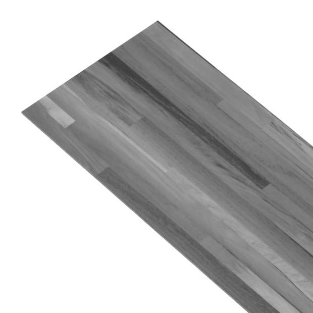 vidaXL Vloerplanken niet-zelfklevend 5,26 m?? 2 mm PVC gestreept grijs