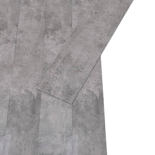 vidaXL Vloerplanken niet-zelfklevend 5,26 m?? 2 mm PVC cementbruin