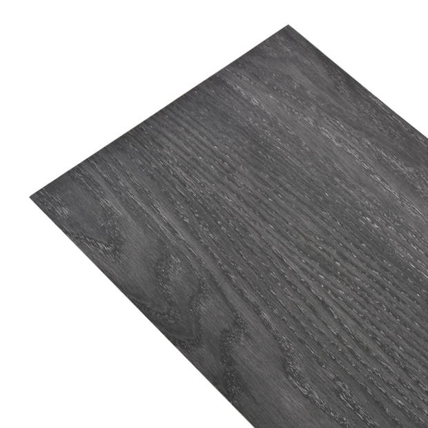 vidaXL Vloerplanken niet-zelfklevend 5,26 m?? 2 mm PVC zwart en wit