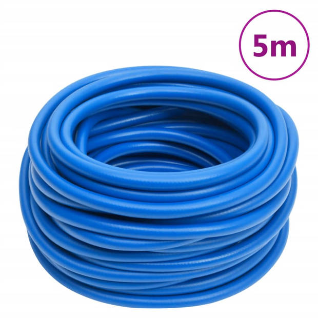 vidaXL Luchtslang 0,6'' 5 m PVC blauw