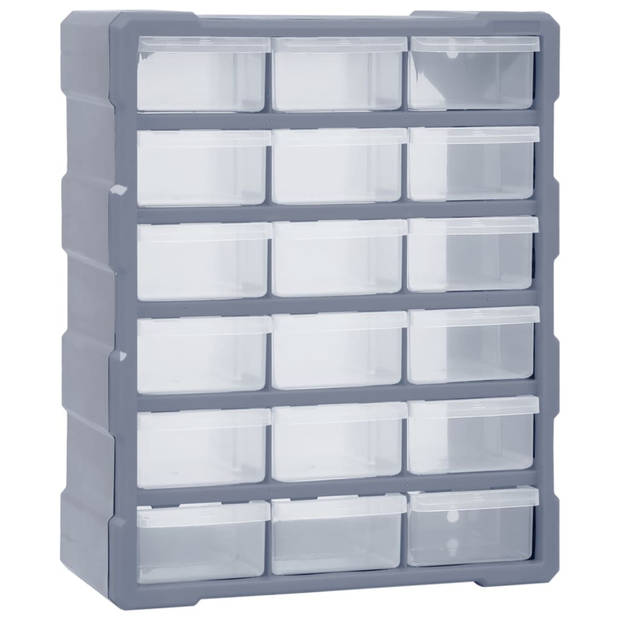 vidaXL Organiser met 18 medium lades 38x16x47 cm