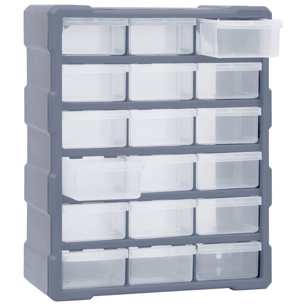 vidaXL Organiser met 18 medium lades 38x16x47 cm