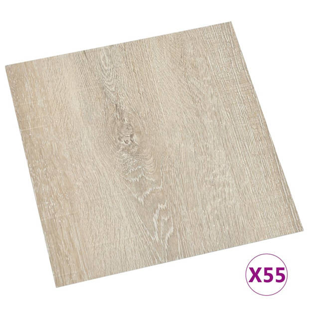 vidaXL Vloerplanken zelfklevend 55 st 5,11 m?? PVC beige