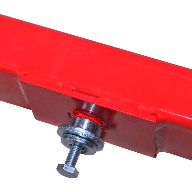 vidaXL Dwarsbalk adapter 2 ton rood