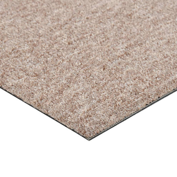 vidaXL Tapijttegels 20 st 5 m?? 50x50 cm beige