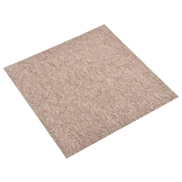 vidaXL Tapijttegels 20 st 5 m?? 50x50 cm beige