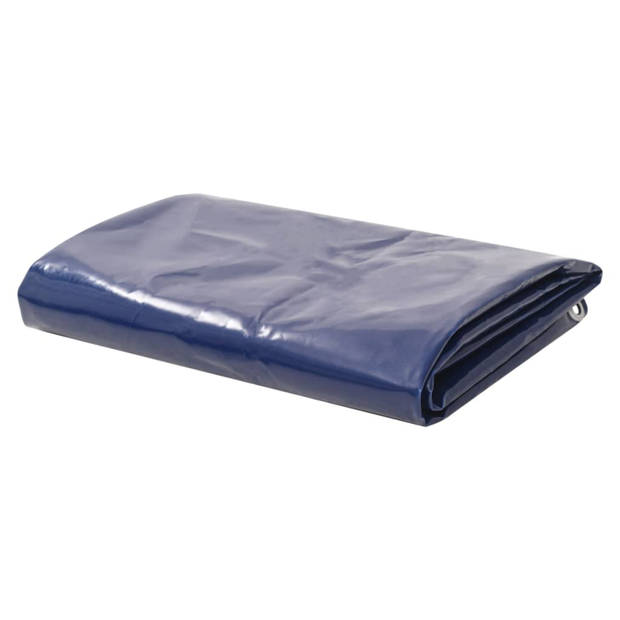 vidaXL Dekzeil 650 g/m² 1,5x6 m blauw