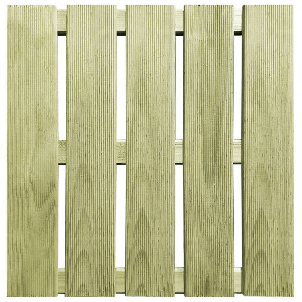 vidaXL 24 st Terrastegels 50x50 cm hout groen