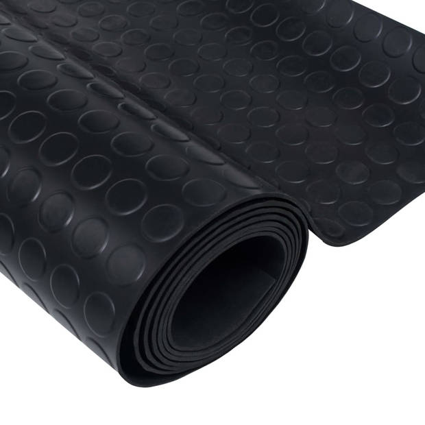 vidaXL Rubberen anti-slip vloermat 5x1m stippen