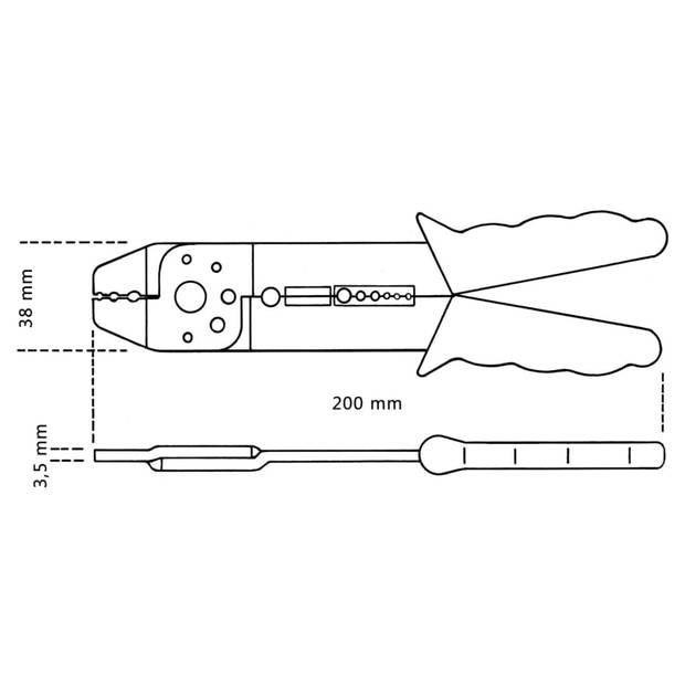 Beta Tools kabelschoentang 1602 staal 016020001