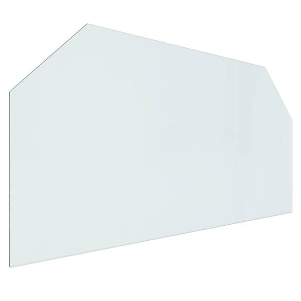 vidaXL Glasplaat openhaard zeshoekig 120x60 cm