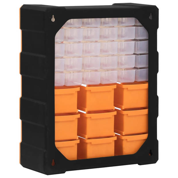 vidaXL Organiser met 39 lades 38x16x47 cm