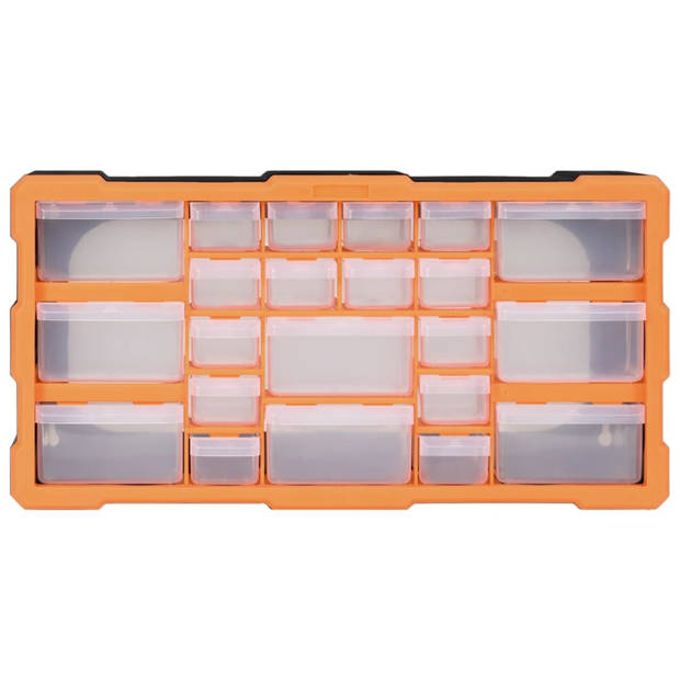 vidaXL Organiser met 22 lades 49x16x25,5 cm