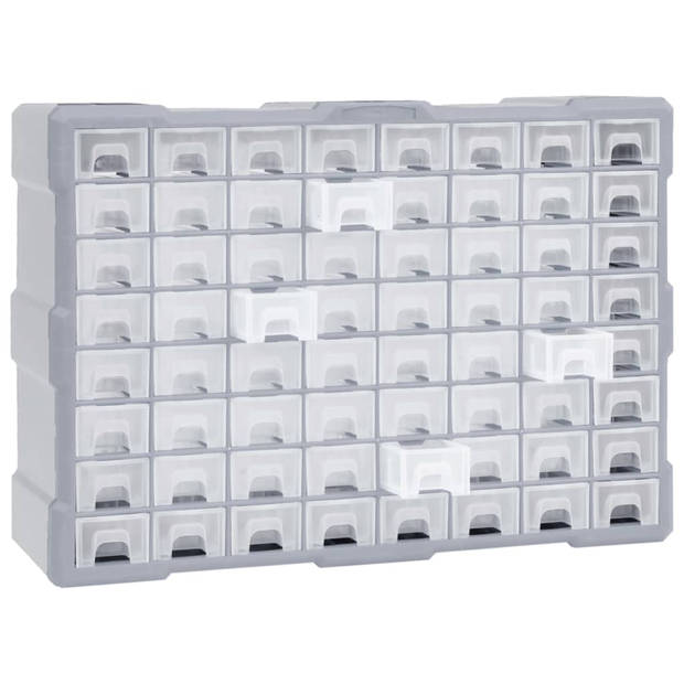 vidaXL Organiser met 64 lades 52x16x37,5 cm