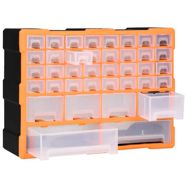 vidaXL Organiser met 38 lades 52x16x37,5 cm