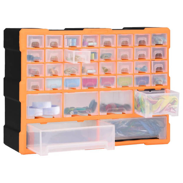 vidaXL Organiser met 40 lades 52x16x37,5 cm