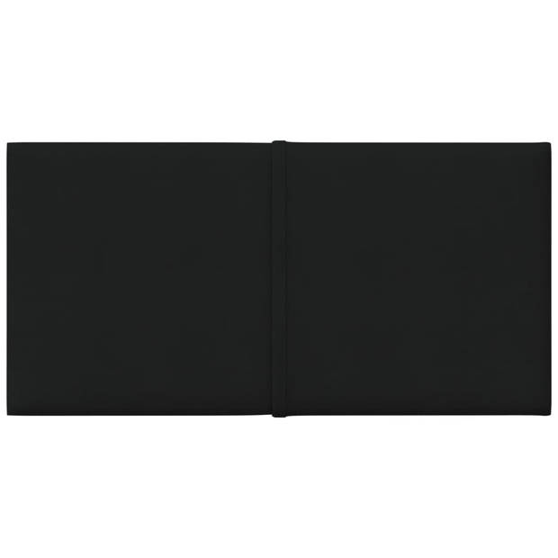 vidaXL Wandpanelen 12 st 0,54 m² 30x15 cm stof zwart