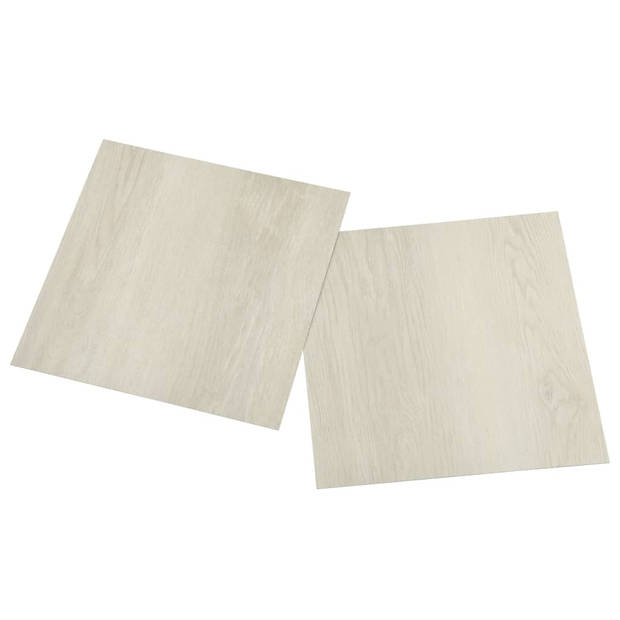 vidaXL Vloerplanken 20 st zelfklevend 1,86 m?? PVC beige