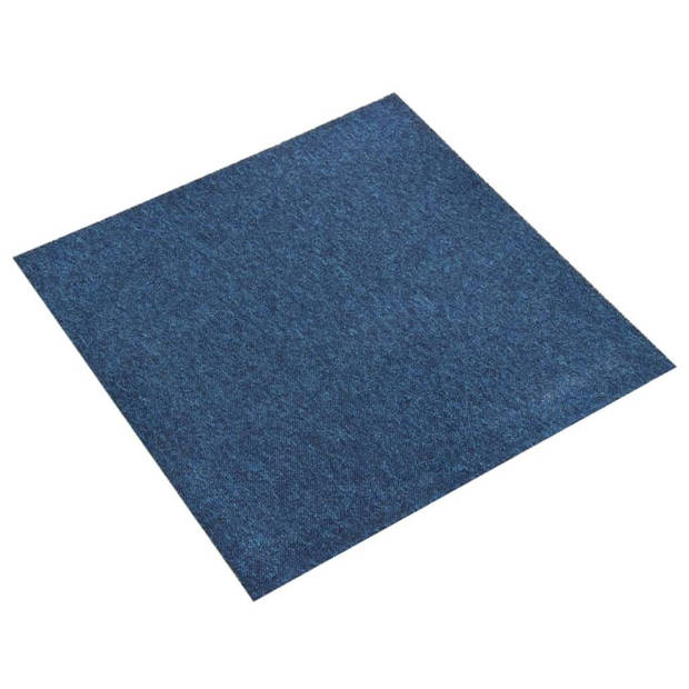 vidaXL Tapijttegels 20 st 5 m?? 50x50 cm donkerblauw