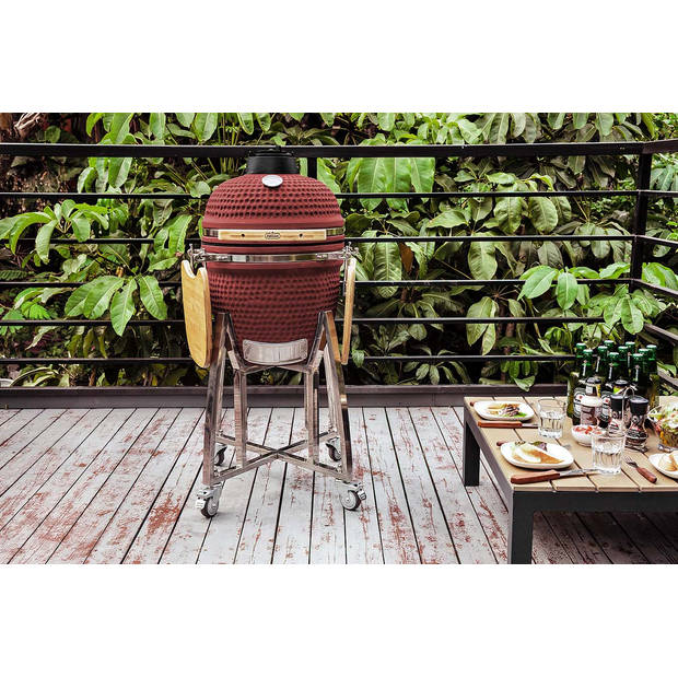 Buccan BBQ - Kamado barbecue - Sunbury Smokey Egg - extra large 18" - Limited edition - Rood