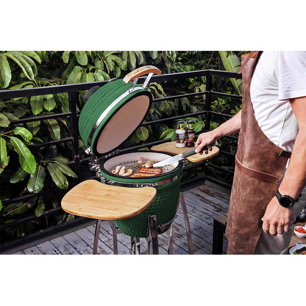 Buccan BBQ - Kamado barbecue - Sunbury Smokey Egg - extra large 18" - Limited edition - Groen