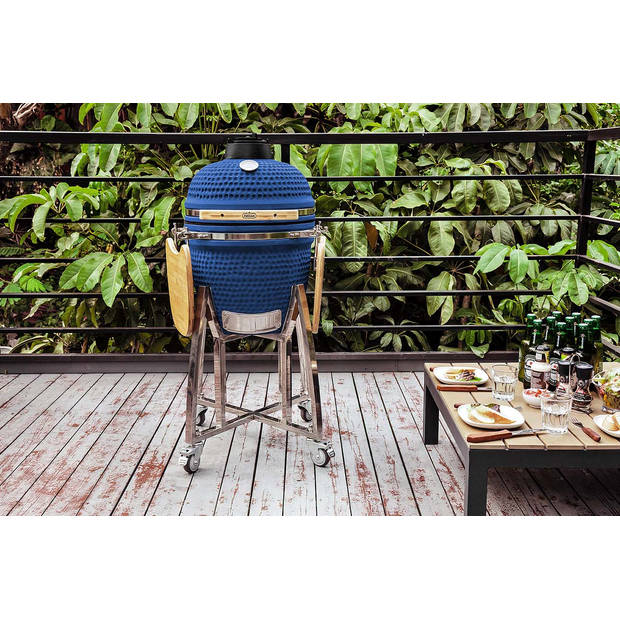 Buccan BBQ - Kamado barbecue - Sunbury Smokey Egg - extra large 18" - Limited edition - Blauw