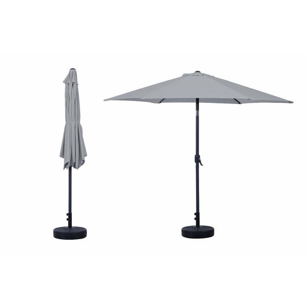 Feel furniture – Parasol – Kantelbaar – 3 meter – Lichtgrijs