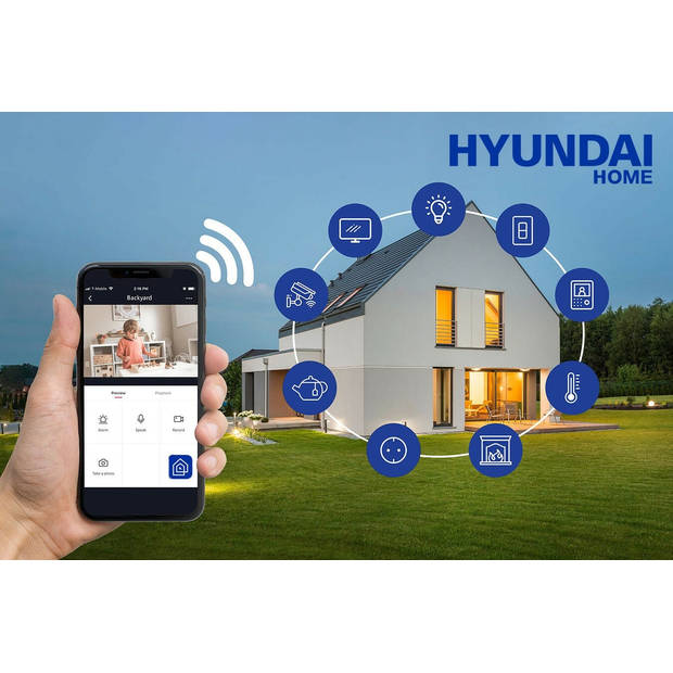 Hyundai Home - Smart Starter Kit - set 2 - Camera, Stekker & LED peer