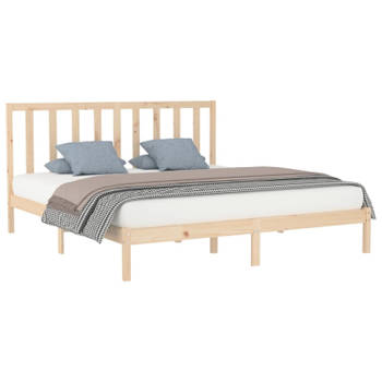 vidaXL Bedframe massief hout 200x200 cm