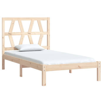 vidaXL Bedframe massief grenenhout 90x200 cm