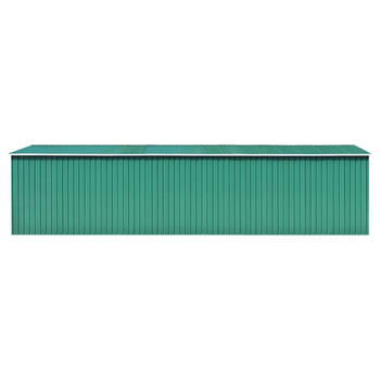 The Living Store schuur voor gereedschap - gegalvaniseerd staal - 257 x 779 x 181 cm - groen