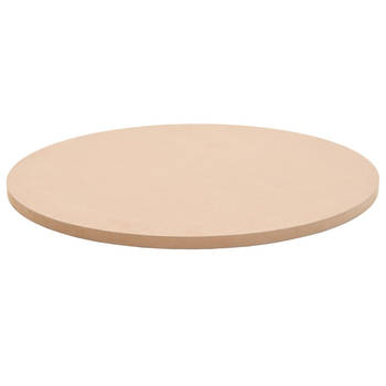 The Living Store MDF Tafelblad - 500 mm Diameter - Beige - 18 mm Dikte