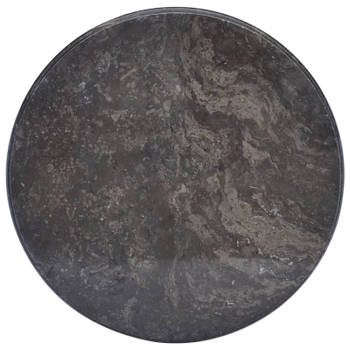 vidaXL Tafelblad Ø50x2,5 cm marmer zwart