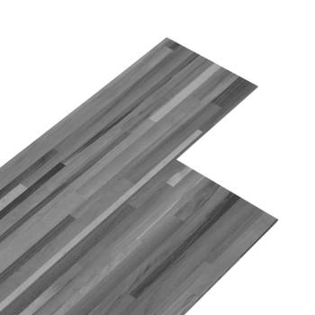 vidaXL Vloerplanken niet-zelfklevend 4,46 m?? 3 mm PVC gestreept grijs