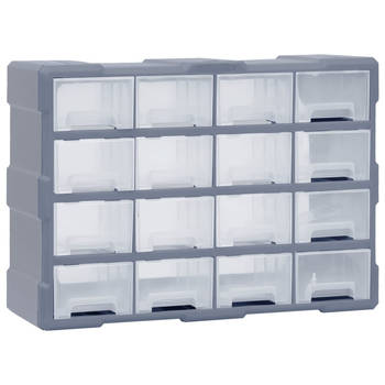 vidaXL Organiser met 16 medium lades 52x16x37 cm