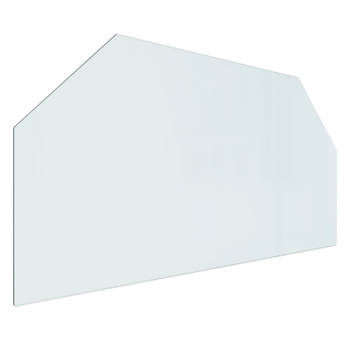 vidaXL Glasplaat openhaard zeshoekig 100x50 cm